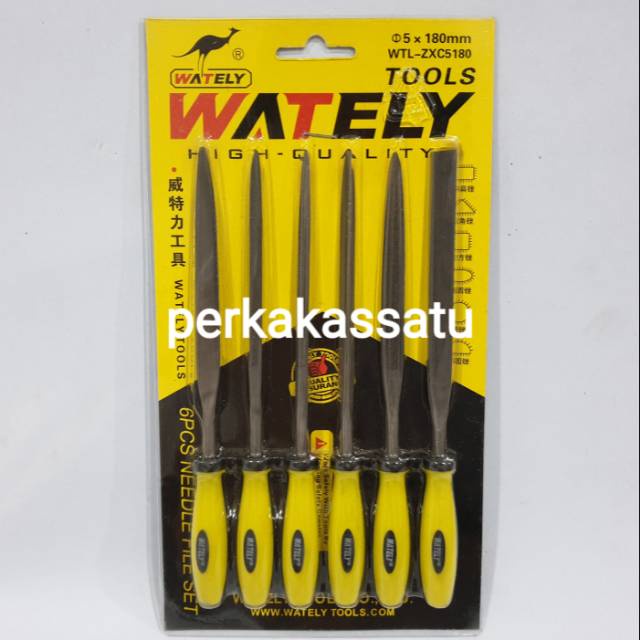 

KIKIR SET 6PCS WATELY FILE SET 5MM X 180MM