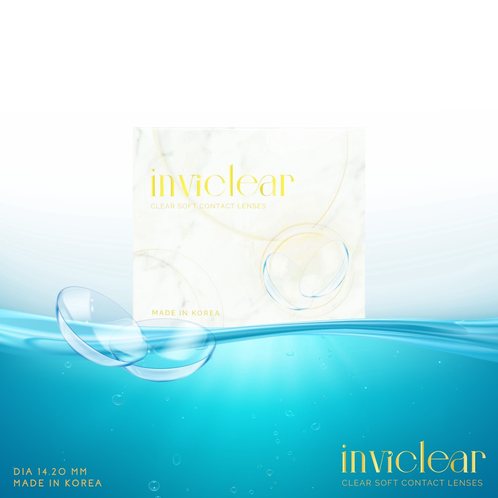 id7o2Nc Softlens INVICLEAR (-0.50 s/d -12.00) bisa BEDA MINUS KOREA / Soflens Bening Minus Besar Tin