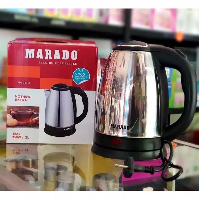 ⁑WsB COD Teko Listrik Pemanas Air Kettle Electric Marado 2 Liter ✰ ★★★