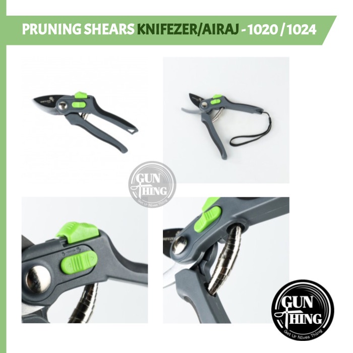[Gunting] Gunting Pruning 1020 - Knifezer / Airaj - Gunting Dahan Bunga Ranting [Rumput]