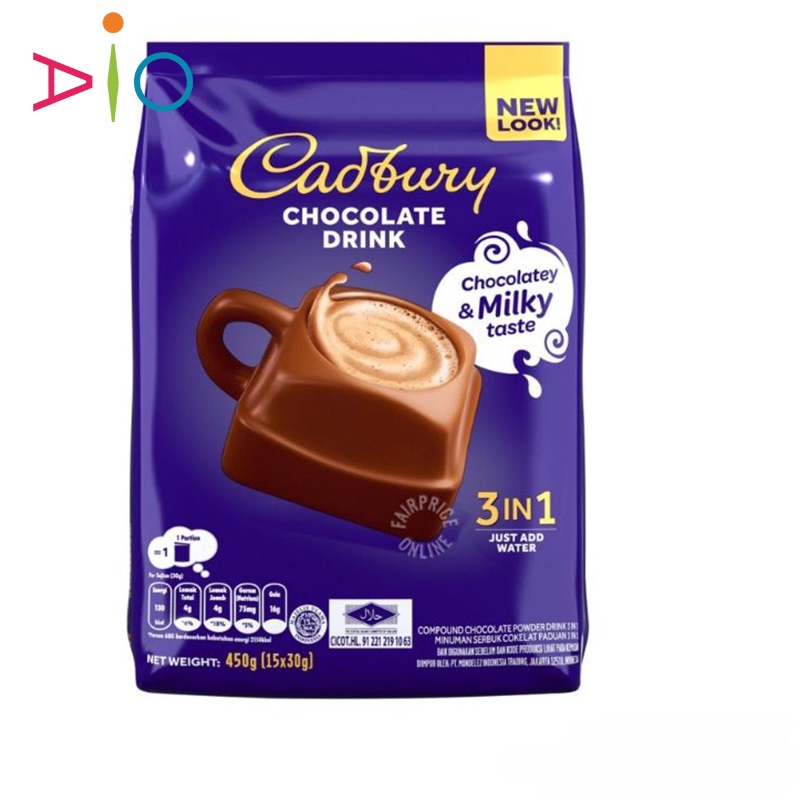 

Cadbury Hot Chocolate Drink 3In1 Malaysia ( 15 Sachet )