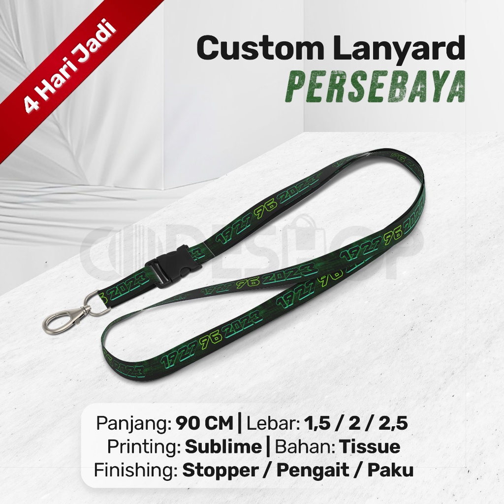 

Lanyard ID Card Persebaya Tali Gantungan Komunitas Fans Sepak Bola