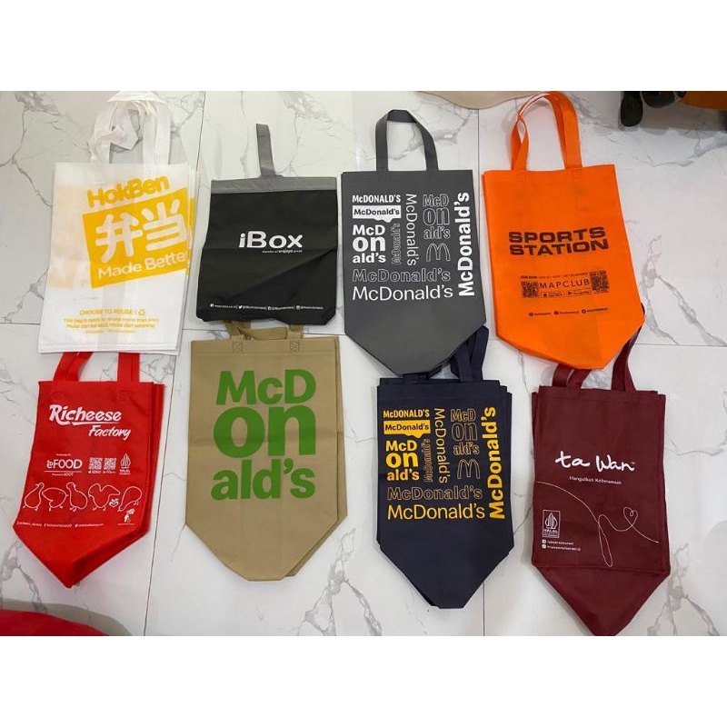 Kantong Mcd Tote bag Mcd Tas Mcd Totebag Tawan Hokben Tas Sport Station