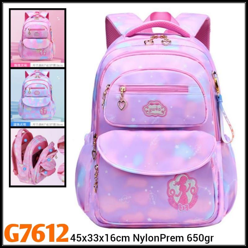 Rainbow School Tas Ransel Anak Premium Import