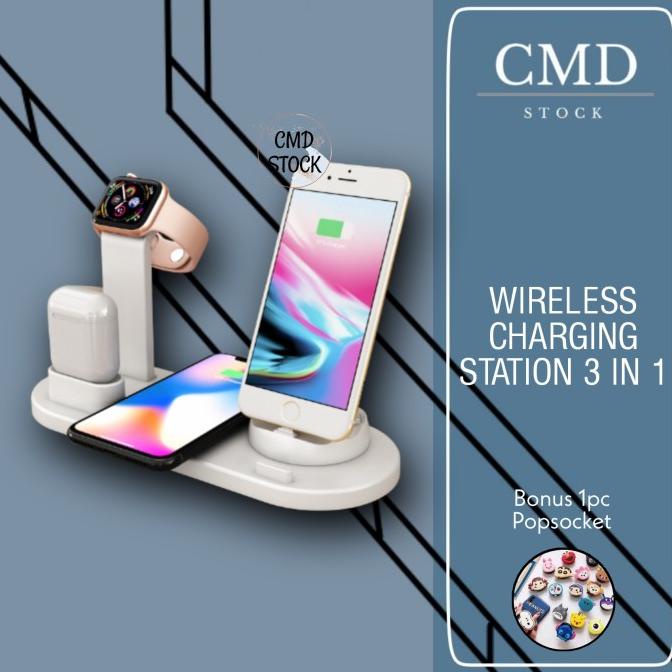 WIRELESS CHARGING STATION 3 IN 1 APPLE FAST WIRELESS CHARGER STAND