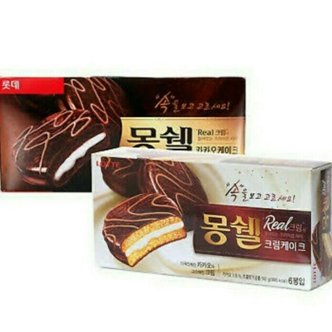

Lotte Moncher Cacao Cake - Cake Lapis Krim Vanila Salut Cokelat 192gr