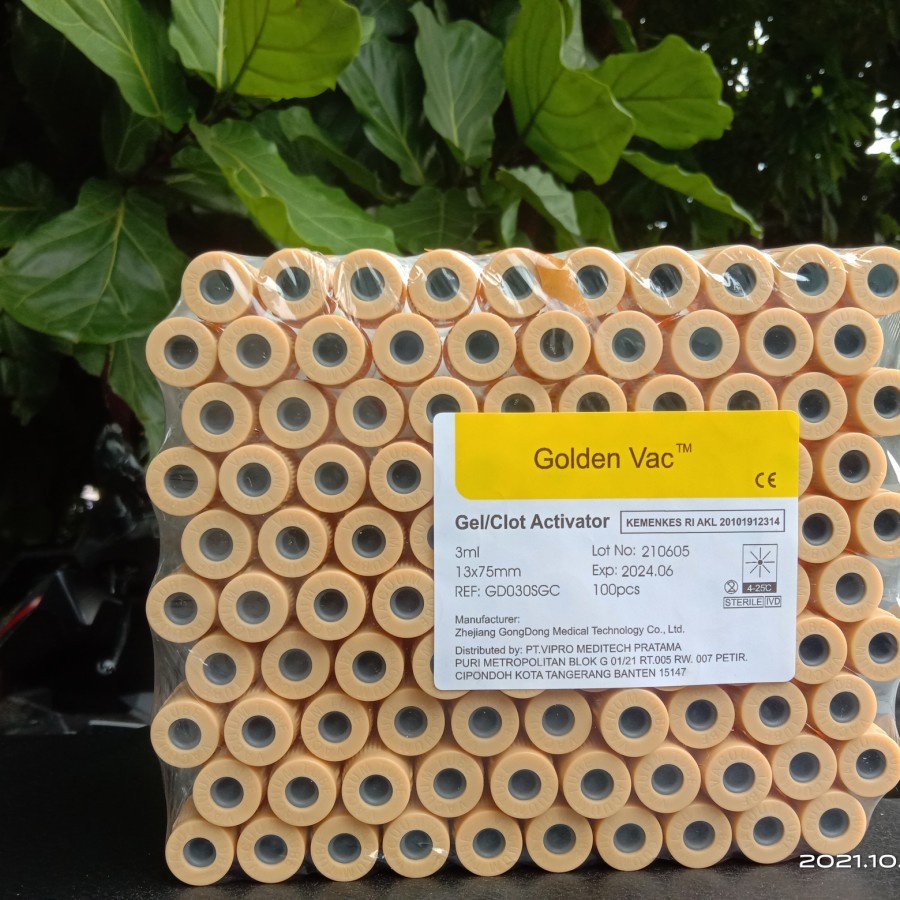 Tabung SS Gel & Clot Activator 3ml pet vacutainer