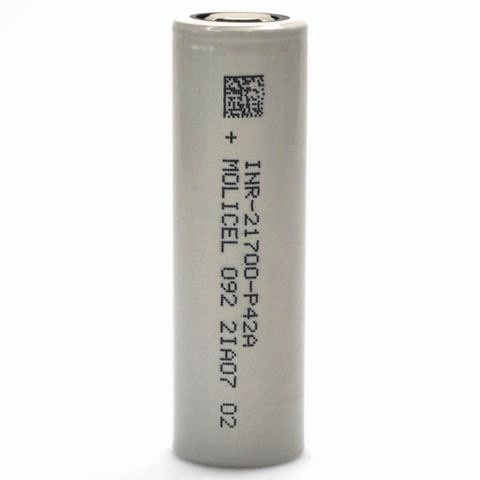 Authentic Molicel INR 21700 4200Mah 45A Flat Top Battery Batrai Batery