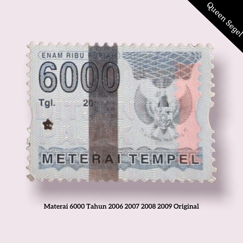 

✶Produk❆ Q77QL Materai 6000 Tahun 2006 2007 2008 2009 Asli Original Pos Q86 ✻Grosir