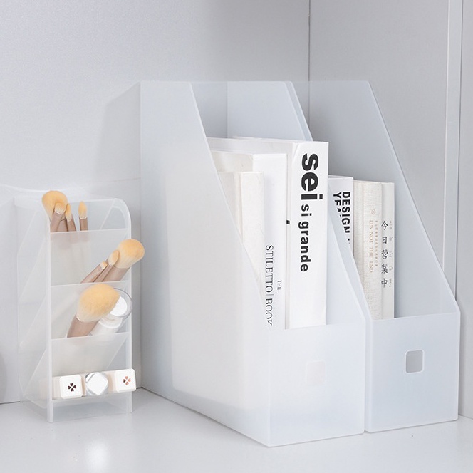 

(ED-㊖☆1] Inaso File Organizer Box Tempat File Dokumen Majalah Odner Bindex Putih Kotak Organiser Kertas Desktop Storage Box File Magazine Keeper HRM335trendiing.!!