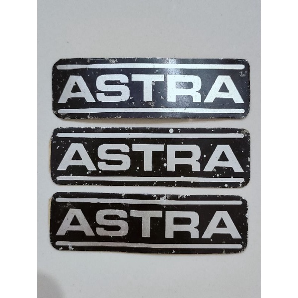 Stiker Tangki ASTRA Plat Tipis Honda CB100 S90 S90Z Ori (NOS, SEGEL, GENUINE) CB 100 S 90 Z HGP Hond