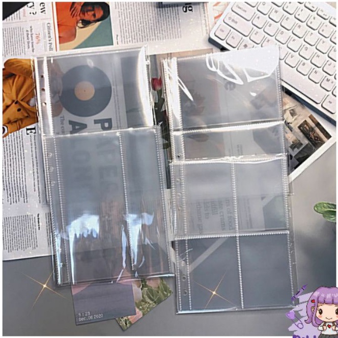 

(I-N➸☎T] Sleeve A5 (10 lembar) 6-Ring Double Side 2 Sisi Binder Diary Notebook/ super.keren..