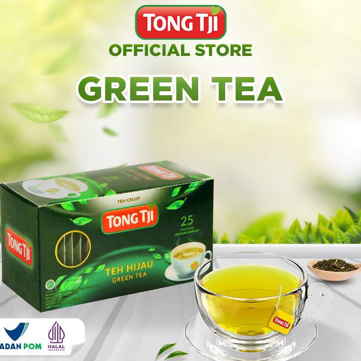 

Ready Stock Tong Tji Green Tea, Teh Hijau 25s ( Tea Bag/ Teh Celup dgn Amplop )