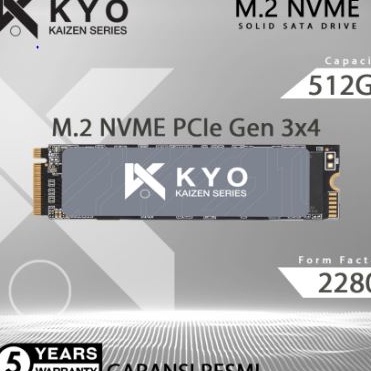 (Y8☎/K☆) SSD NVME M.2 512GB KAIZEN SSD NVMe M.2 PCIe Gen3 GARANSI RESMI- treending..