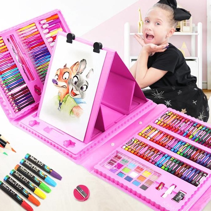 

[✪I❦O-N) Crayon Set 208pcs / Crayon Mewarnai 208pcs & 150pcs Warna / Art Set Pensil Krayon Warna Alat Menggambar atau Mewarnaimuurah..!