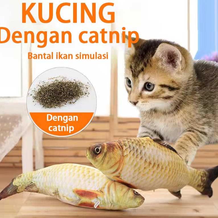 Diskon Boneka Ikan - Boneka Catnip Kucing Boneka Ikan Kucing Mainan Kucing Boneka Ikan Kucing Uk 20