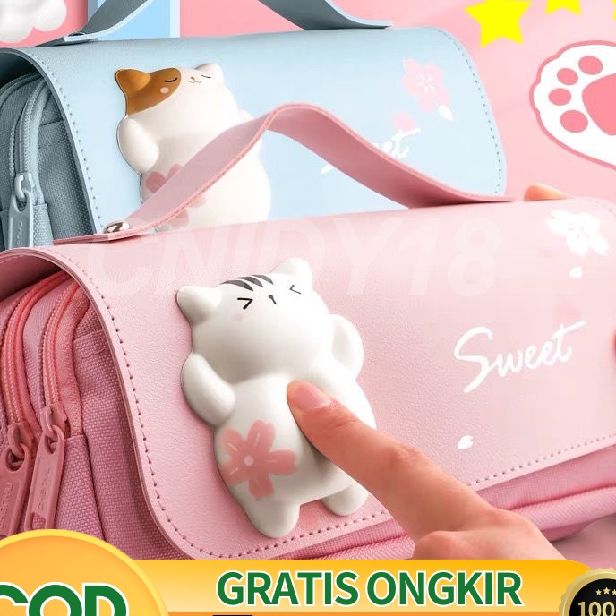 

[♪ W➤15Z> Kotak Pensil Dekompresi Perempuan Lucu Lembut Lucu Anak-anak Siswa Sekolah Dasar Berkapasitas Besar Dengan Dekompresi Multi-fungsi Gadis Super Imut Jantung 3D Net Merah Ins Pasang Siswa Sekolah Menengah Pertama Jepang Kecil Segar Anak Laki-l
