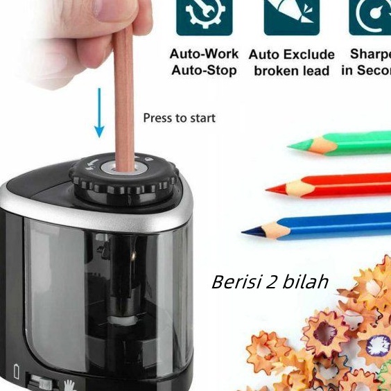 

[Q3➤/I✉) Rautan Pensil Elektrik / PENCIL SHARPENER - TENWIN 8005/ Dilengkapi 2 Mata Pisau- supeer.keren!