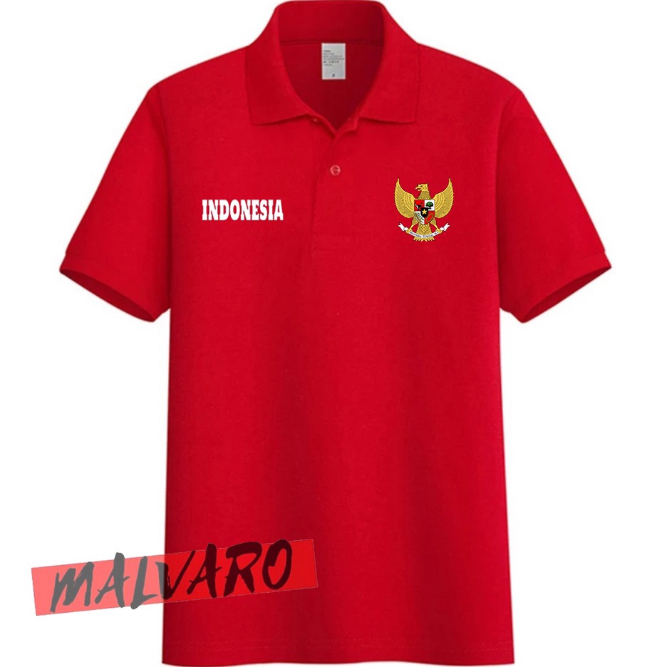 Harga TERMURAAH.. Kaos Polo Shirt HUT RI 77 2022 / Baju 17 Agustus 1945 2022 / Kaos 17 Agustusan-1