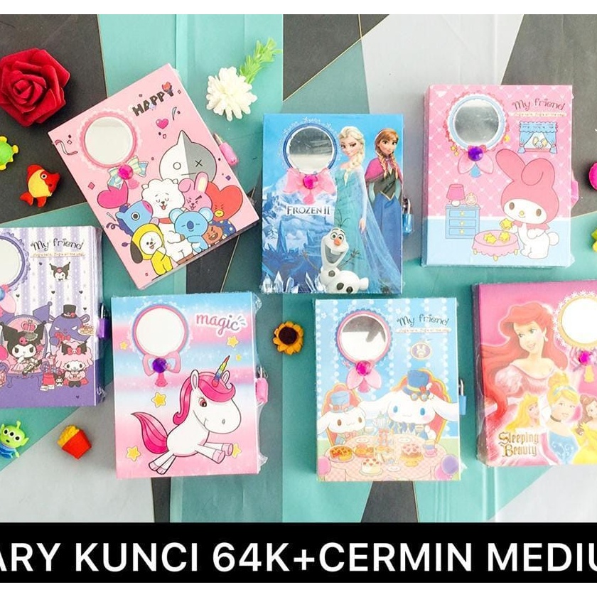 

[E-Dご㊠W] diary ada GEMBOK/diary anak/buku harian/buku catatan/ berkualitas..