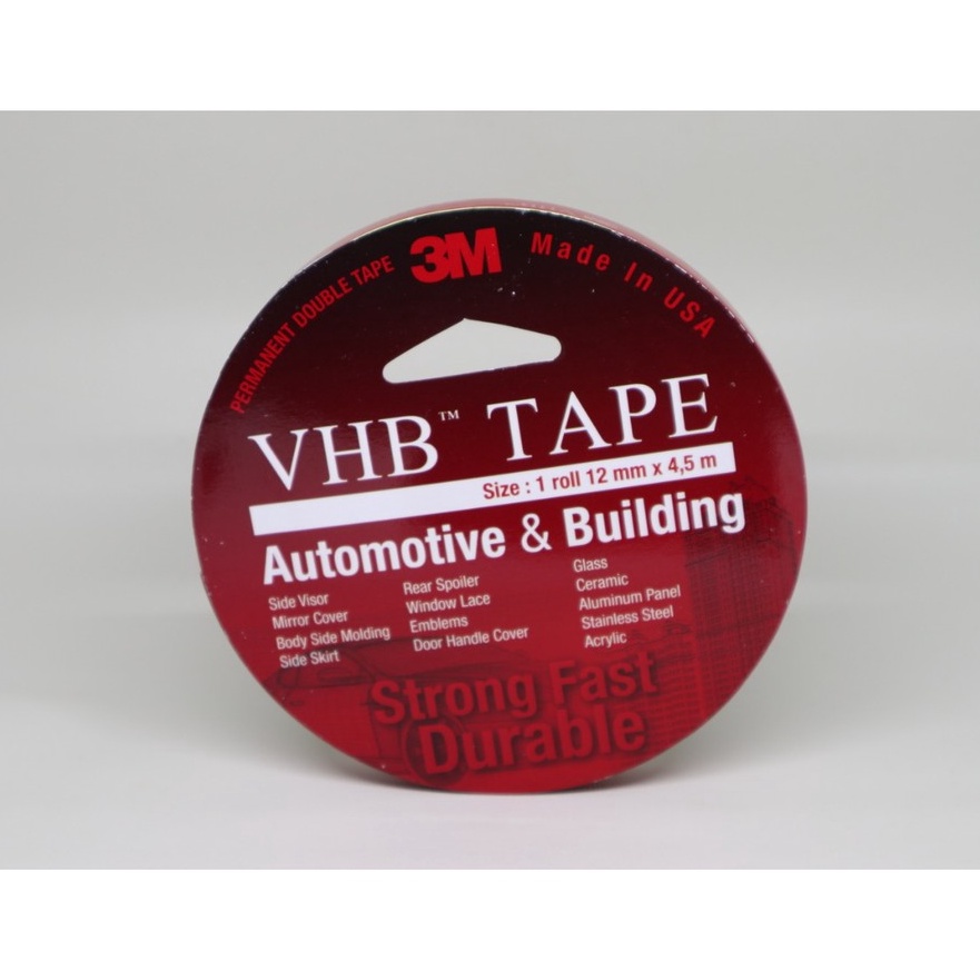 

[➸ A㊖RW) Double Tape 3M VHB 12 mm x 4,5 m ORIGINAL / DOUBLE FOAM TAPE- langsung.kiirim.