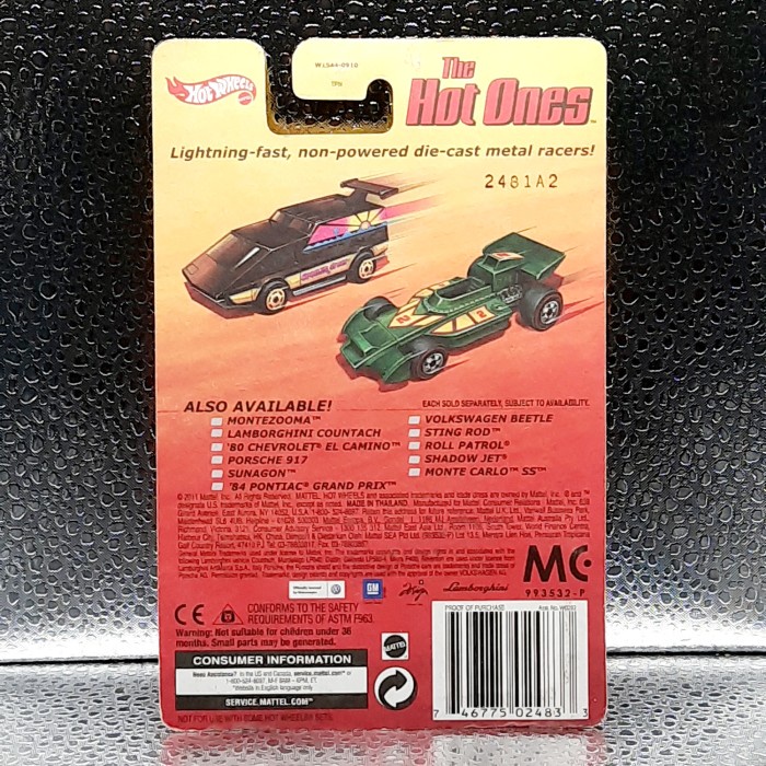 FLASH SALE HOT WHEELS THE HOT ONES 84 PONTIAC GRAND PRIX RARE TERMURAH