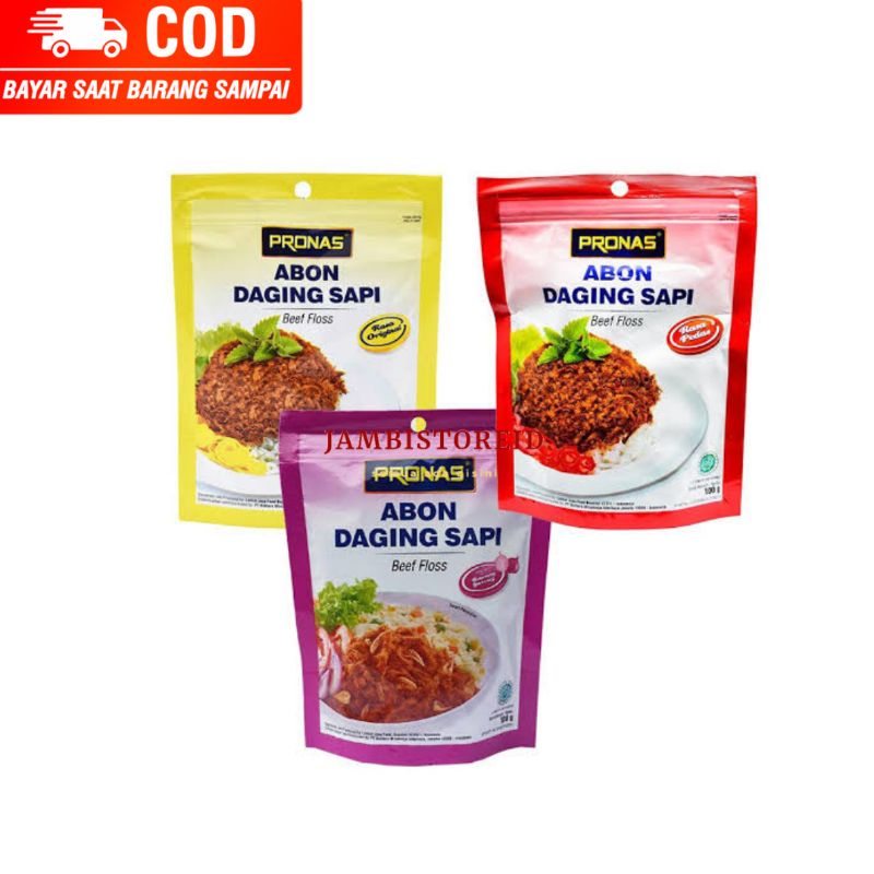 

(JAMBISTOREID) Pronas Abon Daging Sapi 100gram All Varian Langsung Kirim Cepat Sampai Oleh-Oleh Makanan Ringan Kering Supermarket Minimarket Jambi