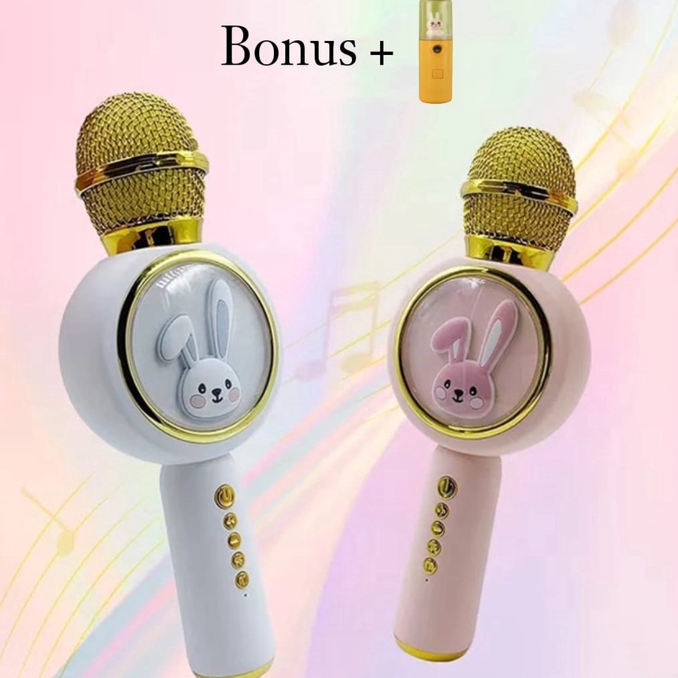 ★★★ H Mic Karaoke X6 Wireless Bluethoot Karaoke Player Smule Microphone Speaker KTV Efek USB Player 