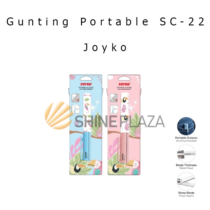 

[CODE BARANG 057JAK] Gunting Kecil Masuk Saku Portable Pocket Scissors Joyko SC-22 Again