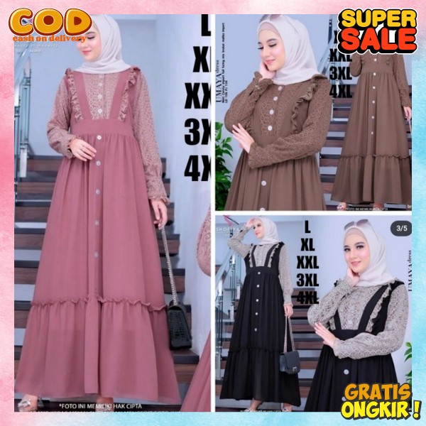 Baju Gamis Wsnita Brendad Dress Games Rmaja Kekinian Baj Gamis Pesta Baju Muslimah Kekinian Gmhs Cew