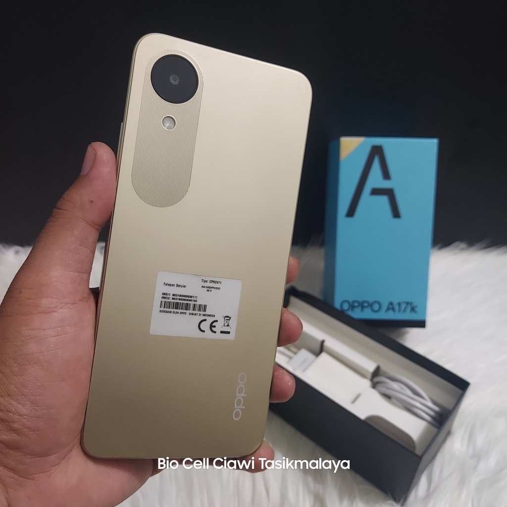 Oppo A17k 3/64 HP Second Fullset