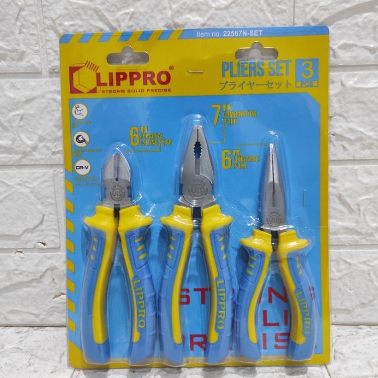 ➢ PAKET TANG LIPPRO ISI 3PCS TANG LIPPRO KOMBINASI POTONG LANCIP - TANG SET LIPPRO z Paling Dicari B