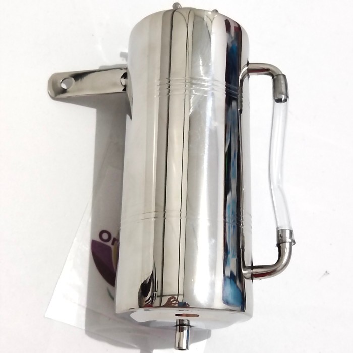 Tabung Oli Samping Radiator Stanlies Crome Variasi Rx King Ninja Dll