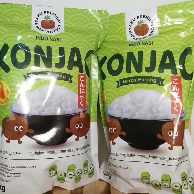 Promo Konjac rice beras porang 1 Kg Free 1 pcs Indonasi