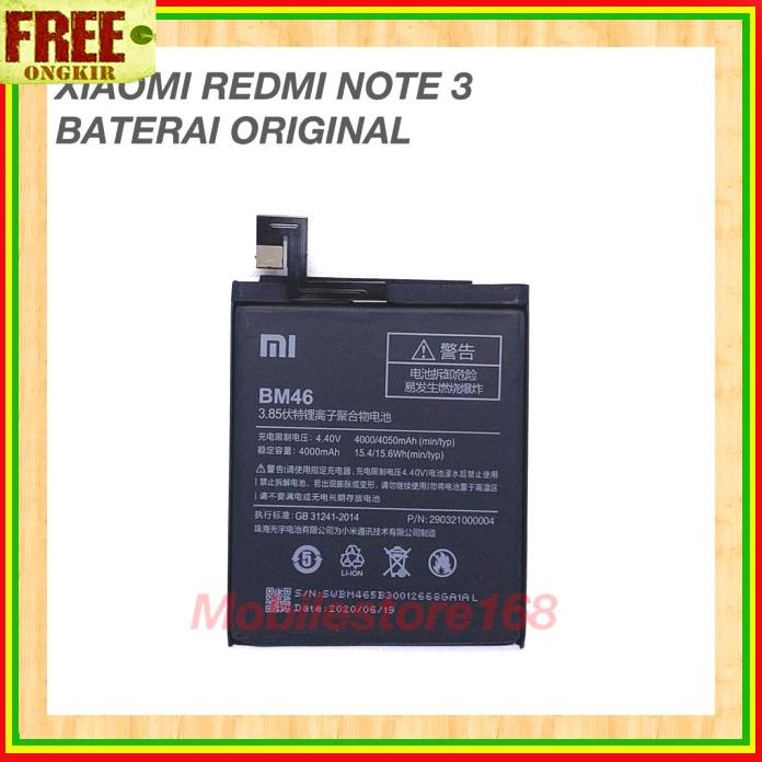 Baterai Xiaomi Redmi Note 3 Original