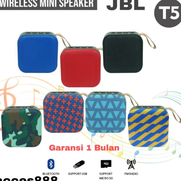 Penjualan Terbanyak.. Speaker Bluetooth JBL T5 Speaker JBL T5 Speaker Mini Bluetooth