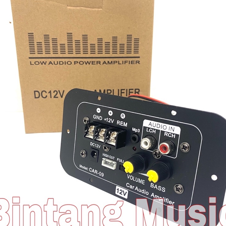 Murah Power Kit Mesin Car09 Mini 12 Volt Basstube Subwoofer Mobil Car 09 ( BISA COD ) s Kualitas Pre