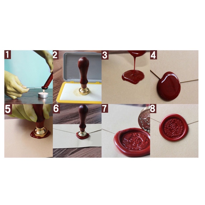 

Bestseller Custom Wax Stamp Stempel Segel Lilin - D25Mm Termurah!!