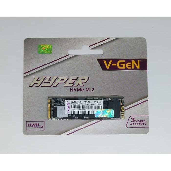 Ssd V-Gen M.2 Nvme 256Gb Hyper