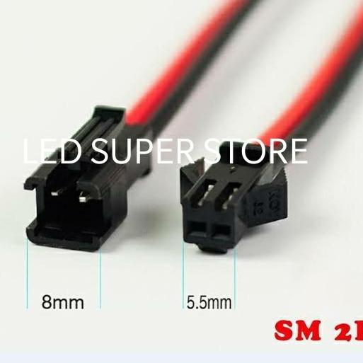 TERLARIS Kabel socket DC SM 2 pin soket SM 2P DC Female Male Sepasang