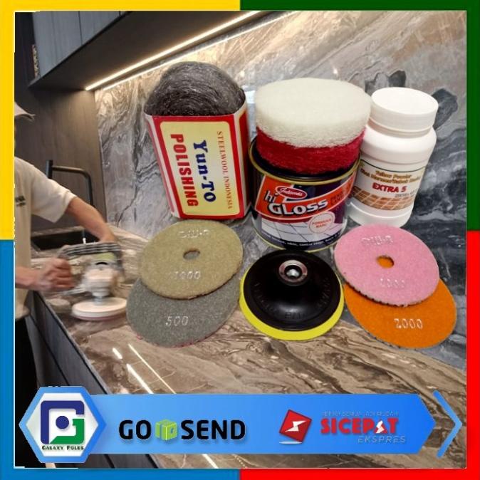 Paket Bahan Poles Untuk Meja - Untuk Mesin Gerinda
