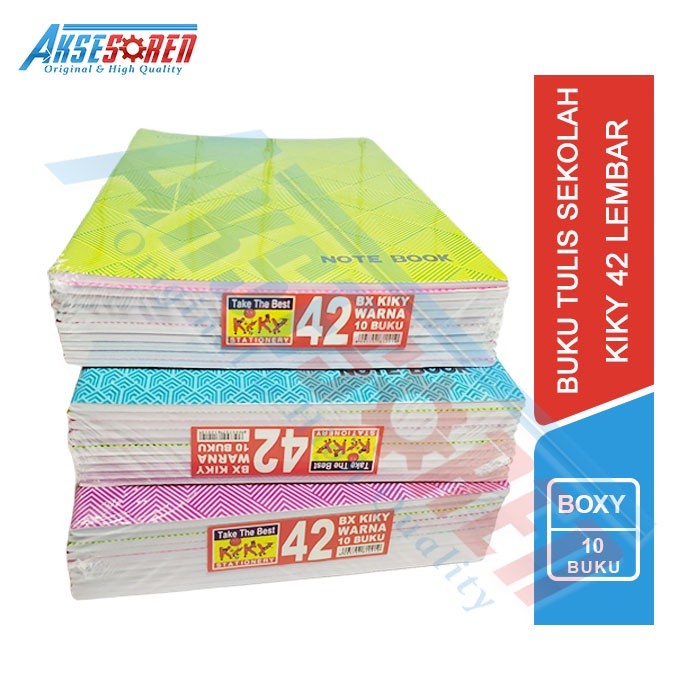 

BUKU TULIS SEKOLAH KIKY ISI 42 LEMBAR/1 PACK CATATAN B5 BESAR BOXY