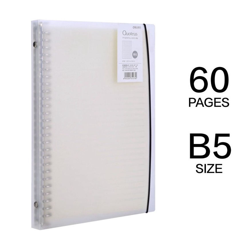 

Sale MAP BINDER NOTE LOOSE LEAF TRANSPARAN PUTIH B5 26 RING BESAR 60 LEMBAR MINIMALIS BAGUS DEWASA TJR