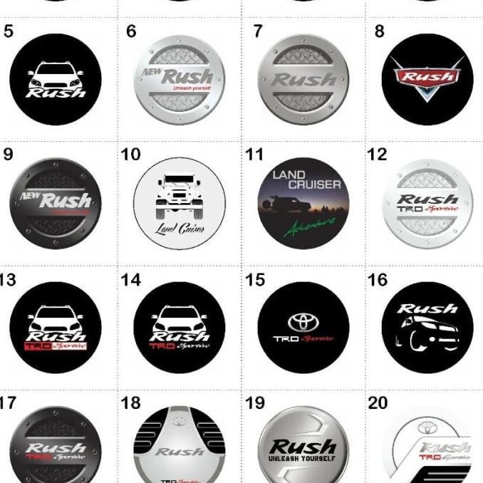 Cover Ban Sarung Ban Serep Toyota Rush TRD Sportivo Ultimo
