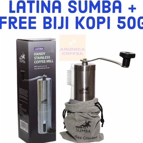 Latina Sumba V7 | Latina Sumbawa | Latina Sumba Mini | Blanco Sumba | Hand Grinder | Latina Coffee G