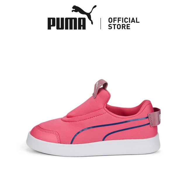 PUMA Sepatu Sneakers Anak-Anak Courtflex v2 Slip-On