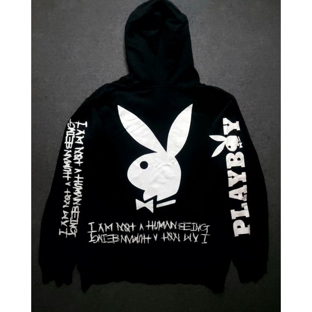 Hoodie Full Zipper I'm not human being x Playboy