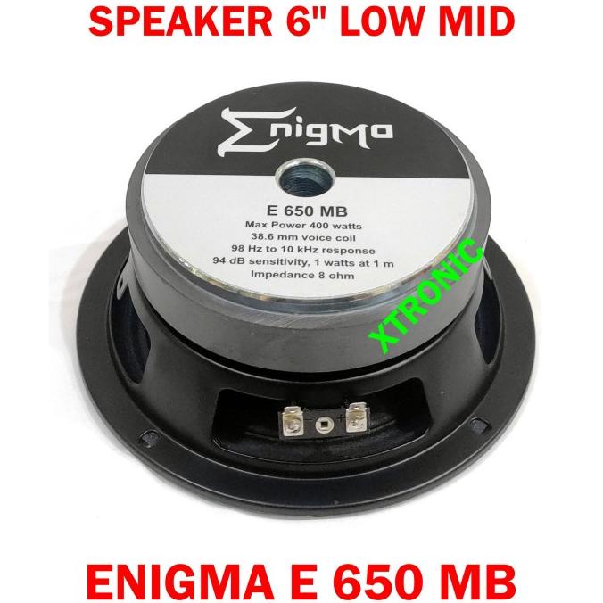 Speaker 6" Enigma E 650 MB HiFi / Speaker Pro E 650MB Speaker 6 inch
