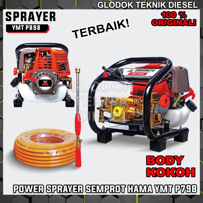 Yamamoto Mesin Power Sprayer Portable YMT P898 Semprot Hama 4 Tak ORI