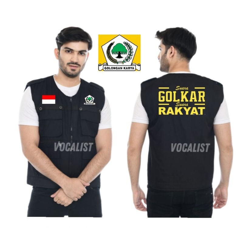 Rompi Partai/Rompi Golkar/Rompi Kuning/Rompi Terbaru